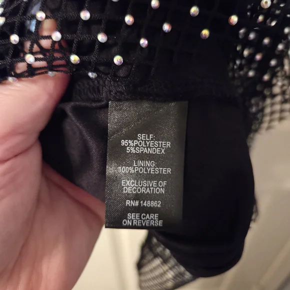 Torrid Bedazzled Mesh Boxy Crop Top - Picture 7 of 8